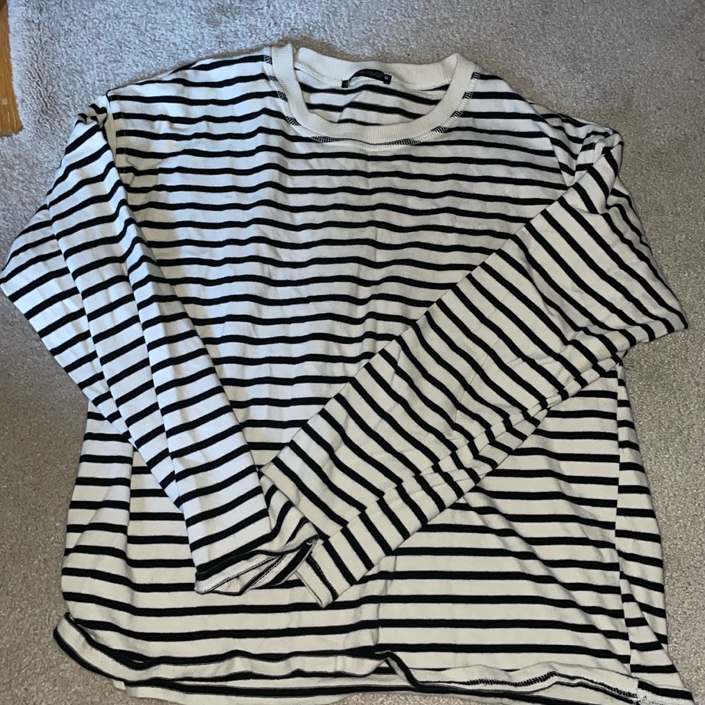 Zara striped crewneck